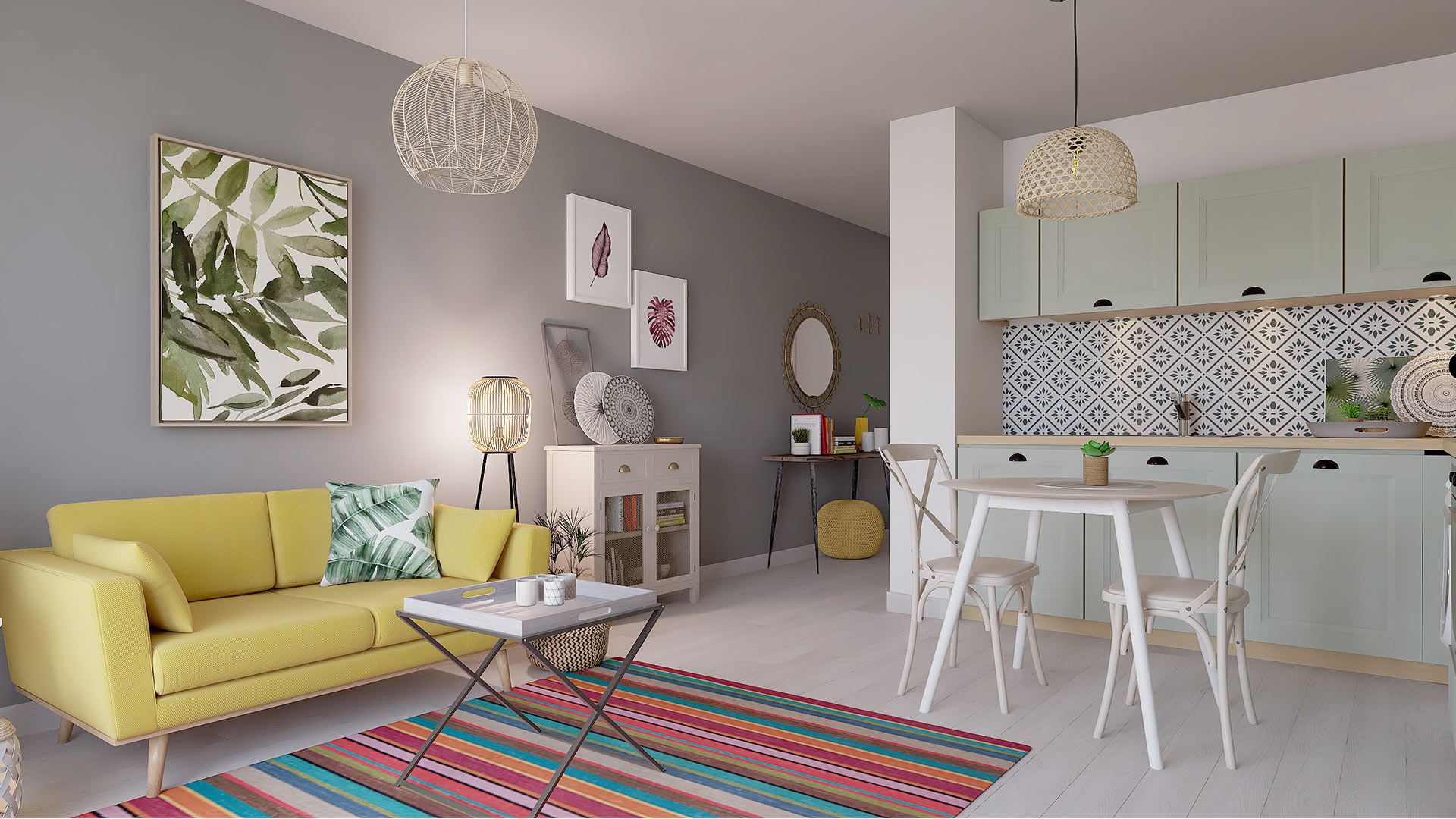 DEMATHIEU BARD IMMOBILIER - L'Écrin des Jardiniers - Appartements neufs & maisons individuelles neuves à Nancy - Vue intérieure logement type T2