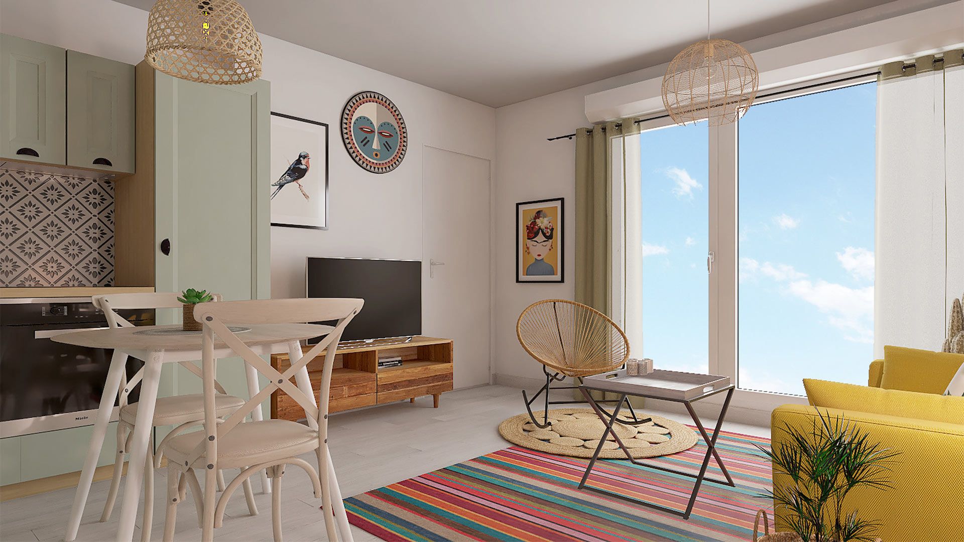 DEMATHIEU BARD IMMOBILIER - L'Écrin des Jardiniers - Appartements neufs & maisons individuelles neuves à Nancy - Vue intérieure logement type T2