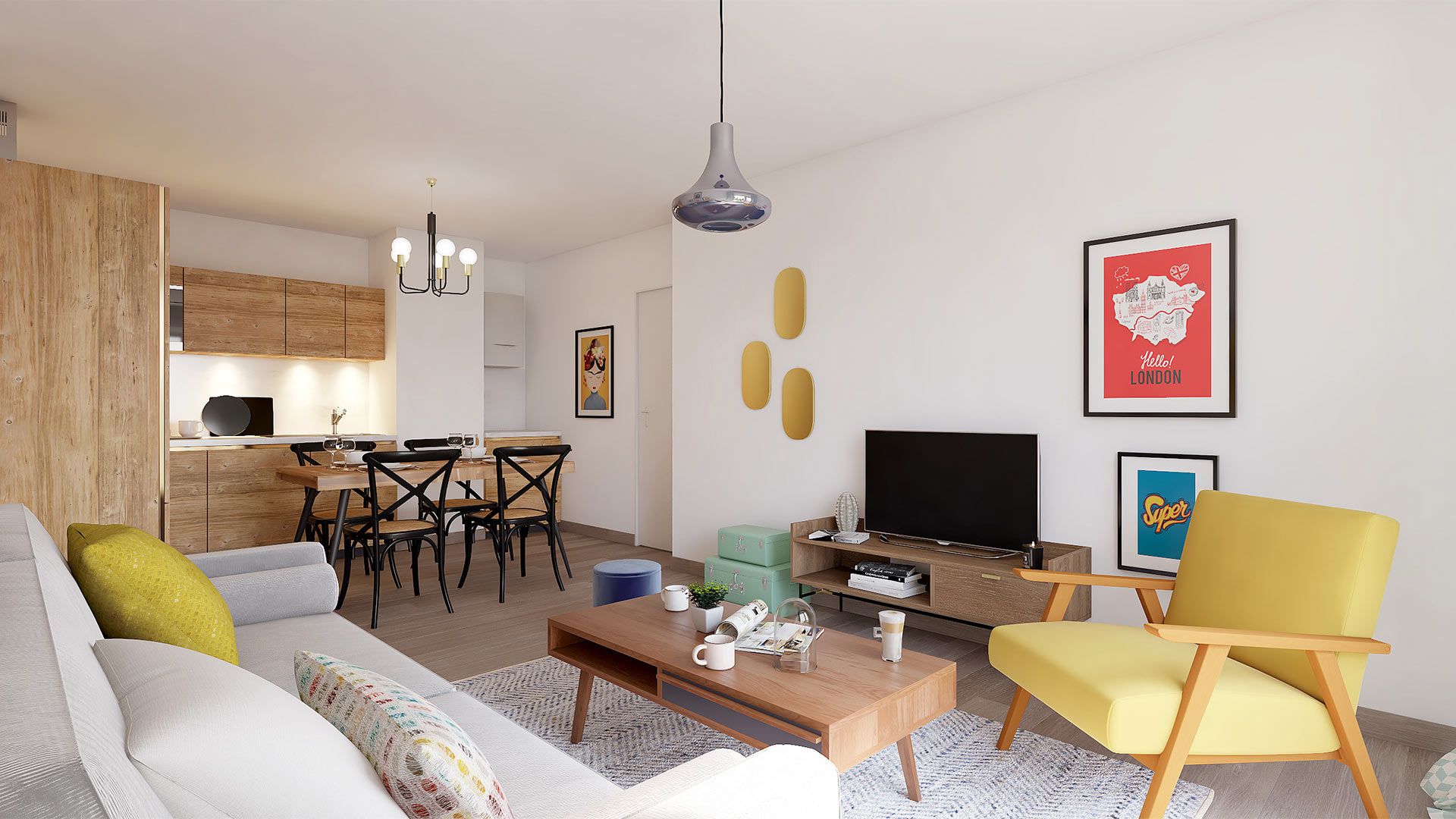 DEMATHIEU BARD IMMOBILIER - L'Écrin des Jardiniers - Appartements neufs & maisons individuelles neuves à Nancy - Vue intérieure logement type T3