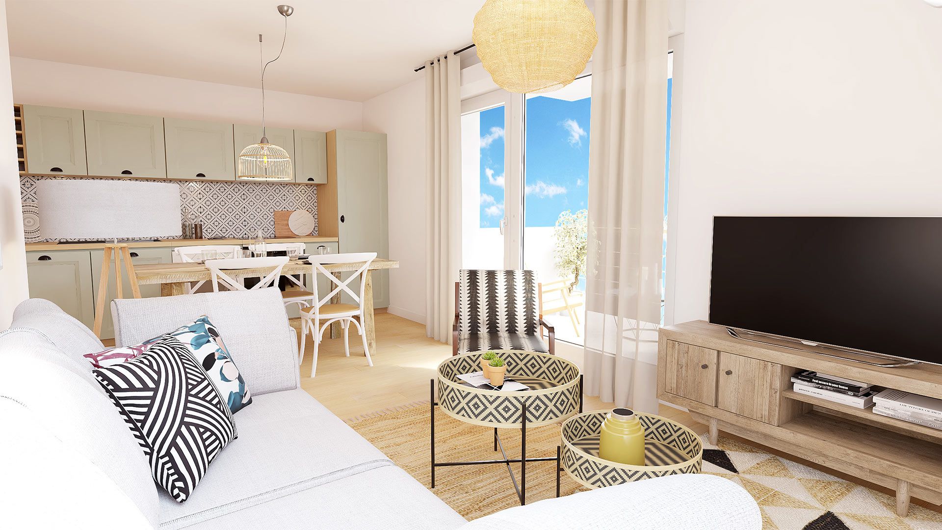 DEMATHIEU BARD IMMOBILIER - L'Écrin des Jardiniers - Appartements neufs & maisons individuelles neuves à Nancy - Vue intérieure logement type T4